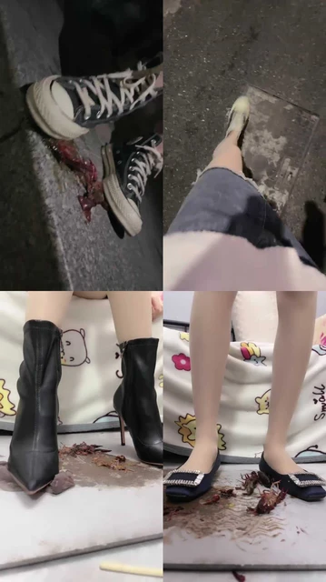 【万一】各种鞋子踩踏碾压小龙虾