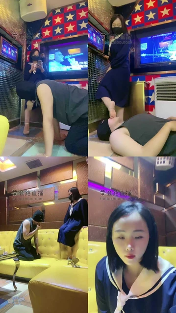 【YJ月玖儿】KTV制服丝袜诱惑羞辱狗同事