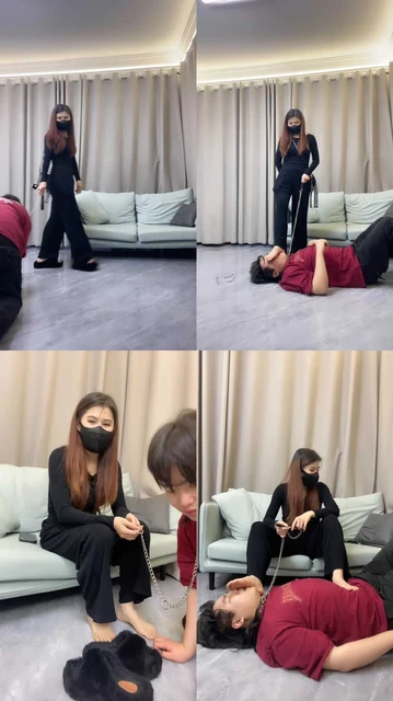 【素人挖掘机】开发混血S-骑马转胯/全体重踩踏/抽耳光/舔毛拖鞋