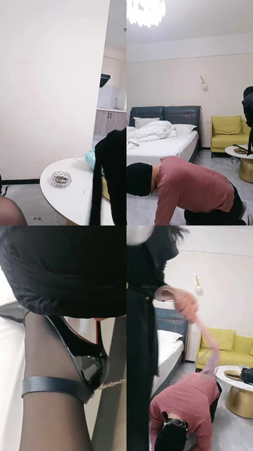 【妖魅】跪舔黑丝高跟/鞭打踩踏