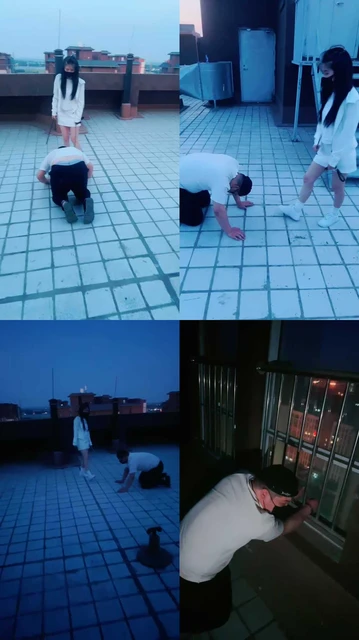 【芷镜小主】户外阳台-小白鞋白袜踩/重度虐打