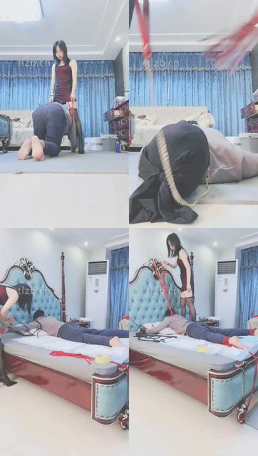 【果儿】遛狗骑马转胯踩脚垫-束缚鞭打【上】