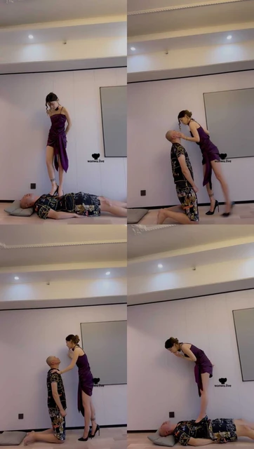 【领主老大】长腿御姐-高跟全体重踩踏/抽耳光