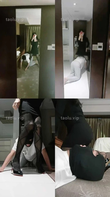 【米小唐】黑丝高跟御姐调-骑马遛狗转胯