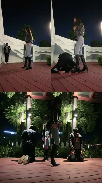 【多多】户外遛狗犬化-捆绑长靴踩虐鞭打