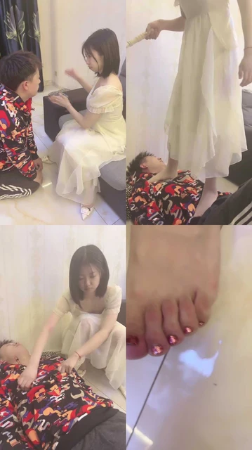 【依依子】肉丝全体重踩踏/鞭打/虐乳臭脚狂舔