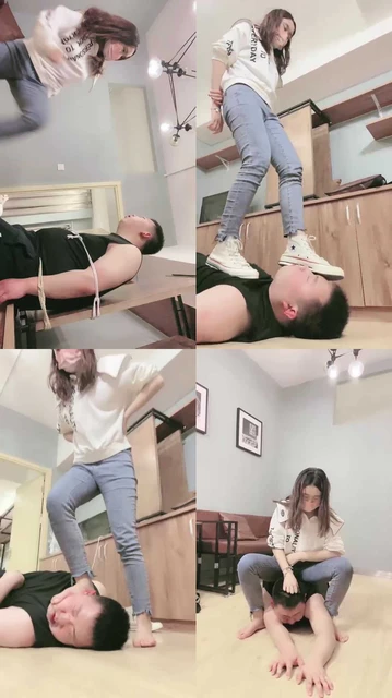 【小劳拉】跆拳道女神暴打/踩踏/强制闻鞋