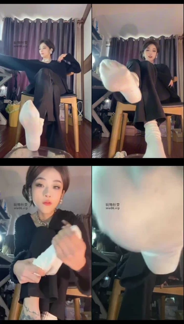 【不知名美女】超重口白袜羞辱