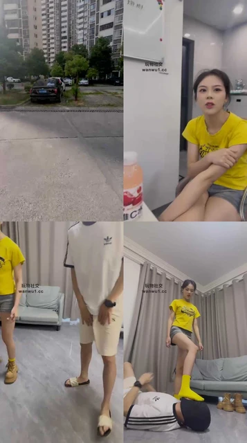 【狗哥】路边开发性感女神-短靴黄棉袜羞辱