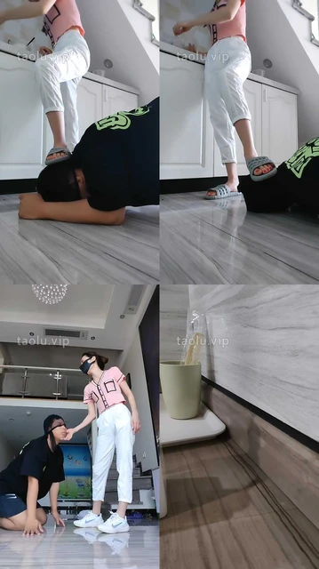 【多多】圈养奴伺候主人吃早餐