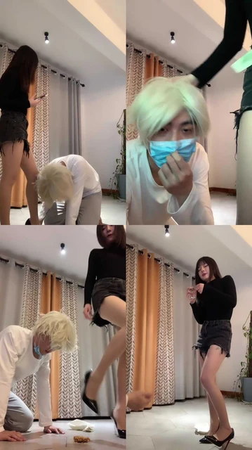 【宝爷】白富美羞辱乞丐狗-高跟踩/耳光/转胯