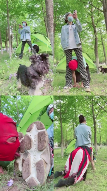 【美离子】户外营地训练场调教