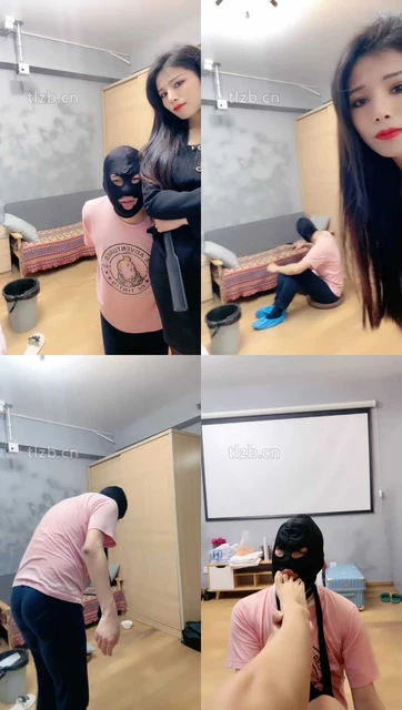 【安琪】反绑贱奴-鞭打耳光/强制喂食/丝袜塞嘴/碾压踩