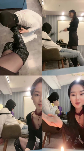 【南纯熙】捆绑椅子虐/长靴踩/鞭打/闻丝袜/滴蜡/虐乳