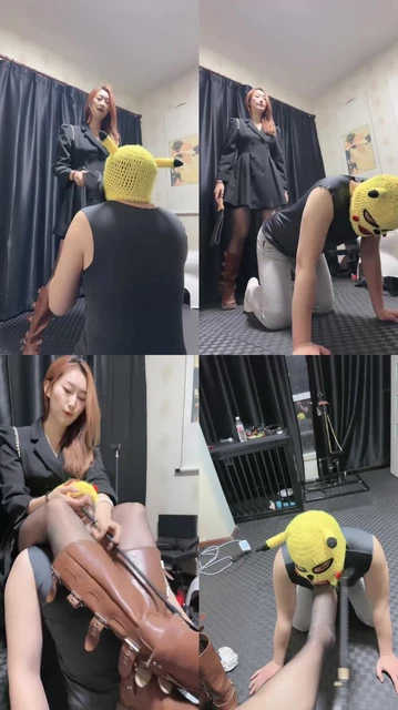 【尤野】鞭打抽耳光/长靴美腿夹头/臭脚捂脸