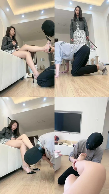 【乔妹】跪舔高跟玉足/转胯狗爬/赏赐圣水