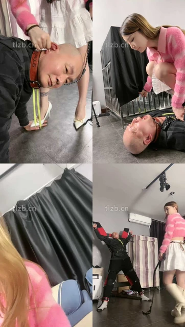 【领主老大】聋哑狗悲惨人生-高跟踩踏/揪耳朵/十字架捆绑鞭打