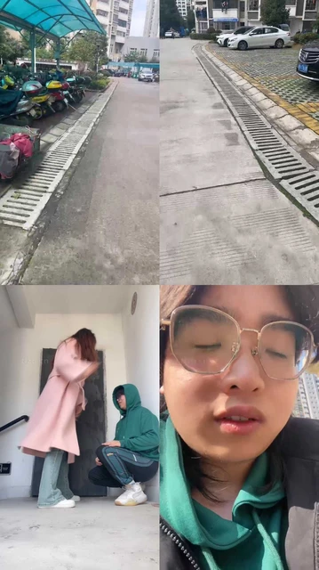 【素人挖掘机】真实路边开发-楼梯间小白鞋白袜调