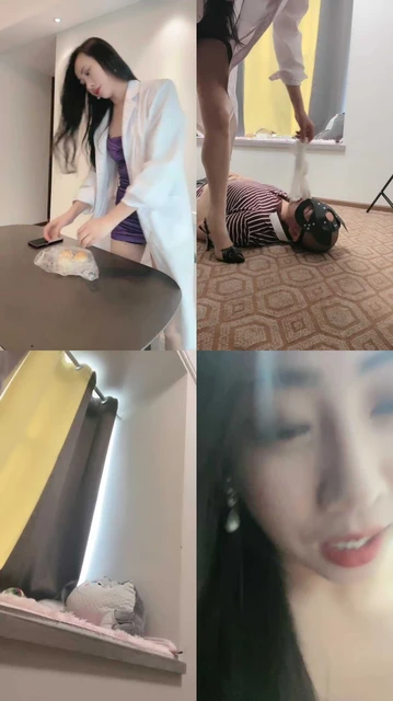 【爱丽丝】喂浓痰口水/高跟丝袜美腿虐/耳光/掐乳