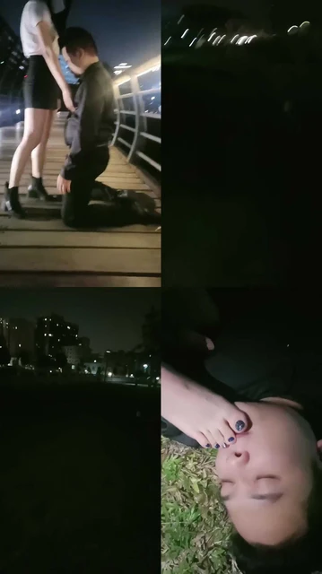 【御神S】户外转胯-踩踏-舔脏臭丝袜脚