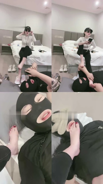 【晶晶大人】原味裸足让狗舔