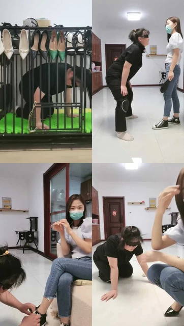 【凌儿女神】狗笼囚禁母畜虐-骑马狗爬-袜子塞嘴-踩踏