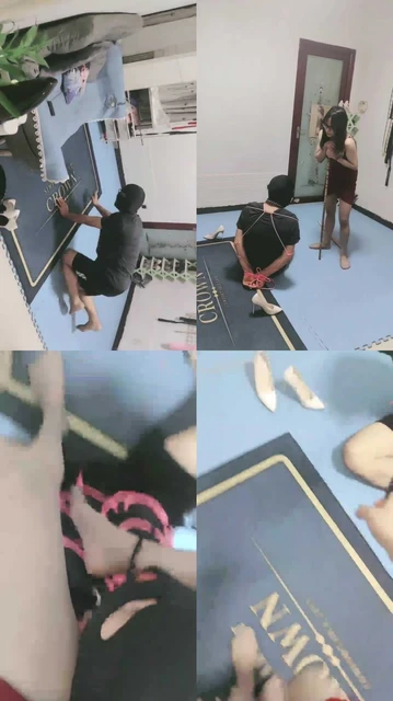 【兰芯大大】五花大绑强制虐打踩踏