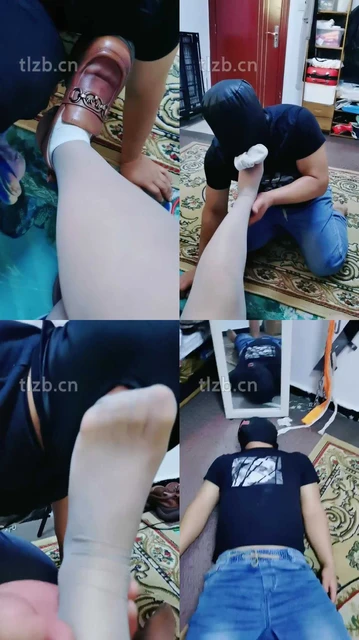 【西安欣】脚插嘴/舔皮鞋白袜/踩踏