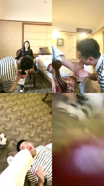 【蜜糖】清理脏鞋白袜/耳光/坐脸窒息/裸足蹂躏