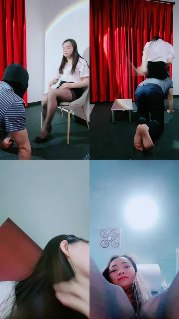 【北京艾琳】骑狗背/黑丝高跟玩虐/藤条抽