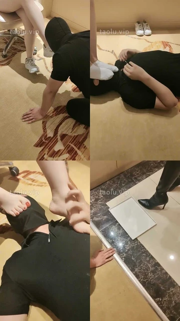 【青岛00后大学生情侣】双S-长靴小白鞋白棉袜辱地毯