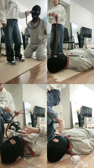 【海绵大大】AJ踢裆踩踏/揪耳朵/脏鞋喂酸奶/脚插嘴