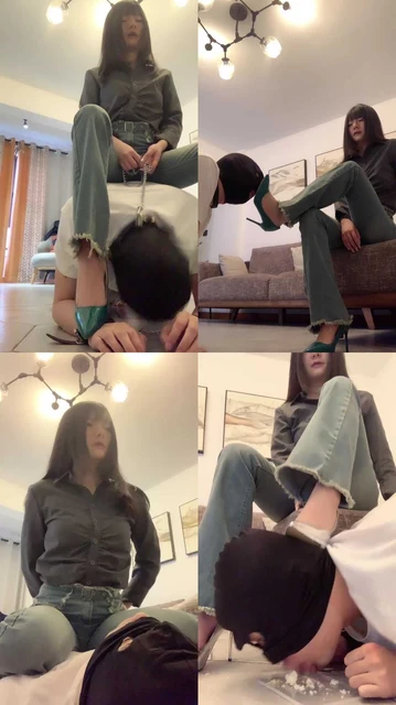 【宝爷】高跟踩踏-骑马胯下辱-吃口水-腿绞窒息