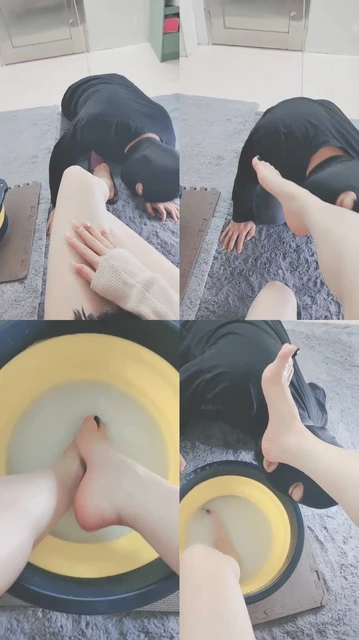 【灵竹】高跟裸足恋足舔/伺候沐足