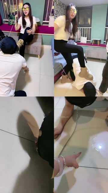 【伊兮夫妻】夫妻主VS绿帽奴-舔脏鞋踩踏骑马