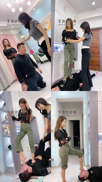 【麋鹿银儿】女神双胞胎姐妹极致重度-踩踏/深喉