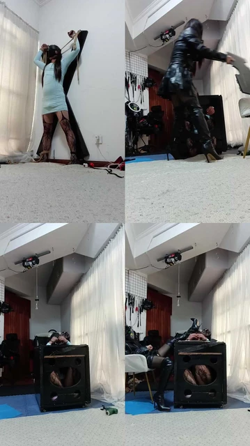 【冰炫】枷锁狗笼囚禁/刑具吊绑/高跟长靴踩虐