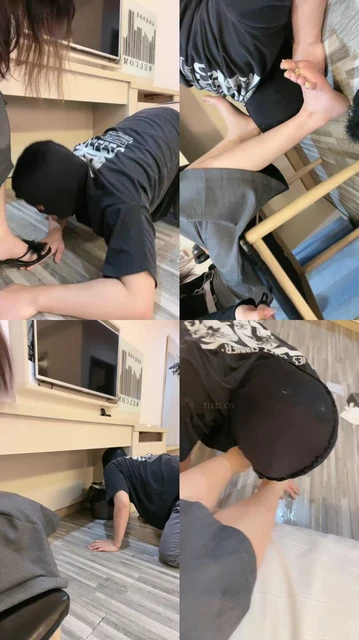 【LL77】晨调恋足狗-鞋底口水喂食/脚耳光/踩踏骑马