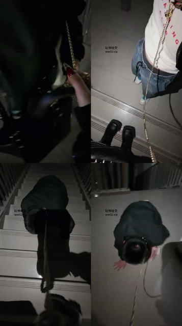 【玥樾】户外狗链遛狗/桌底舔脏鞋白袜