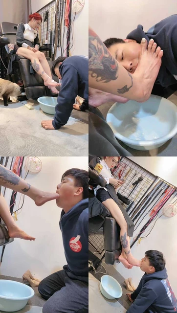 【冰诺】狗嘴伺候主人沐足