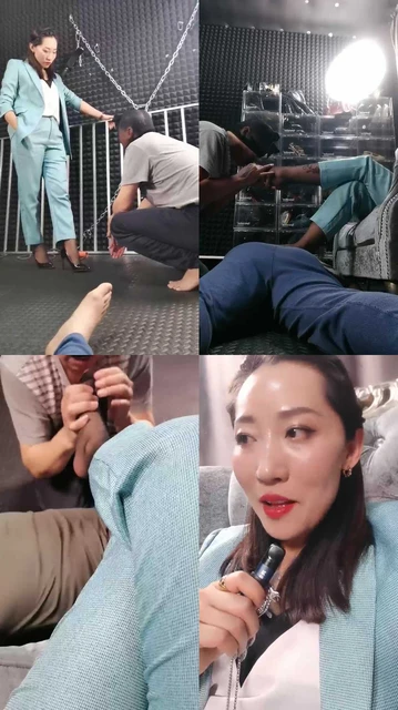 【冷御女王】圈养犬化双狗-高跟黑丝踩虐