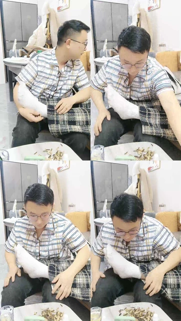 【青岛大混子】睡前白袜脚恋足舔【完整版】