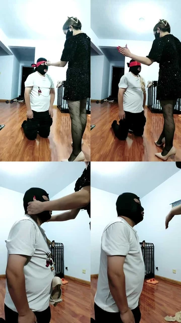 【芮汐】丝袜塞嘴/夹子虐乳/鞋抽耳光/吃口水