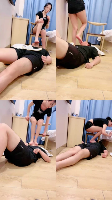 【乔依】裸足恋足狂舔/插嘴踩踏