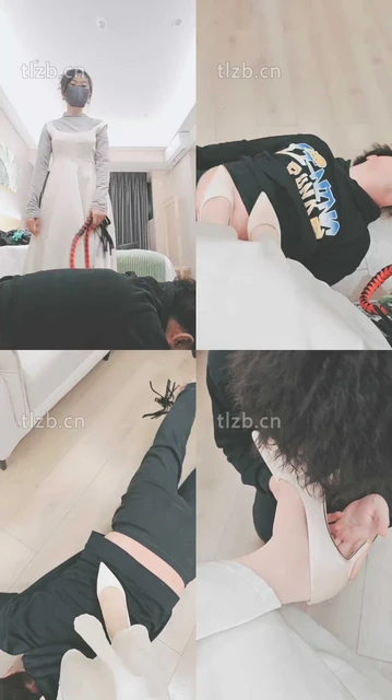 【颜颜】高跟踩踏/镜前辱/反绑虐打