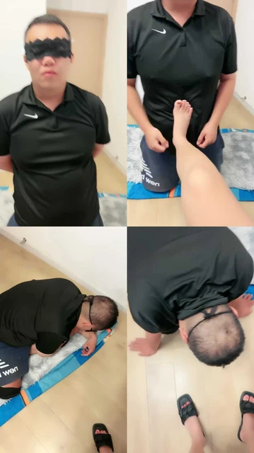 【上海学生主】掐乳/拖鞋裸足踩虐