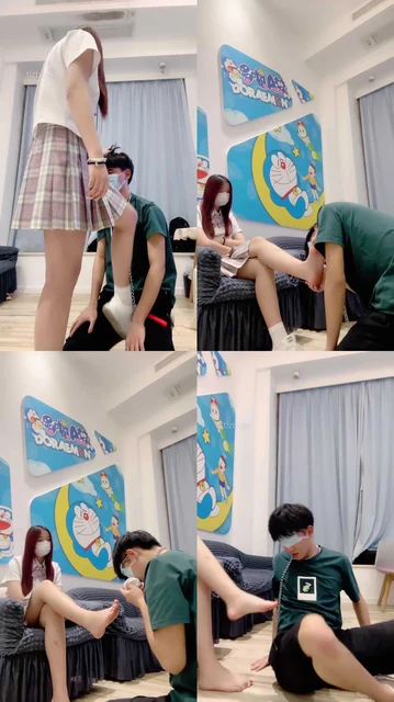 【雯雯】JK学生主-转胯/小白鞋白袜虐/品尝裸足