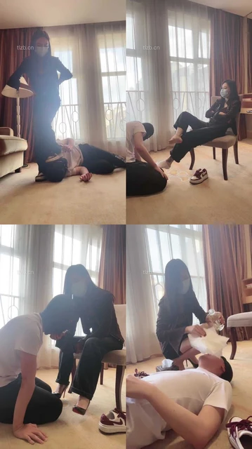 【筱月】加官窒息-高跟碾/运动鞋踩踏/深喉闻原味