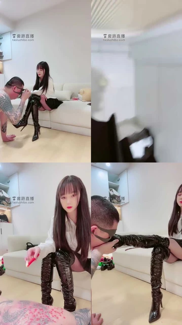 【樱桃大大】萝莉主长靴暴虐狗奴