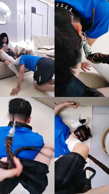 【紫璇女神】小白鞋及膝白袜气味羞辱/骑马转胯